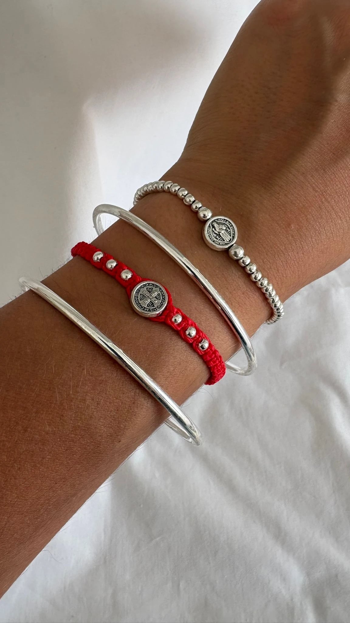 Esclavas + Macramé San Benito + Bolitas San Benito ❤️