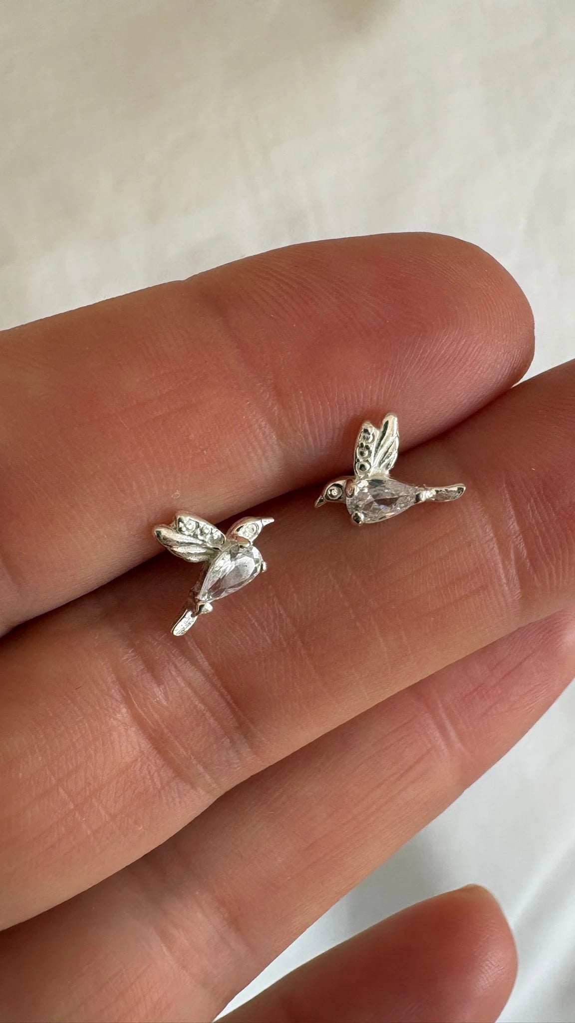 Aros Colibrí con piedritas