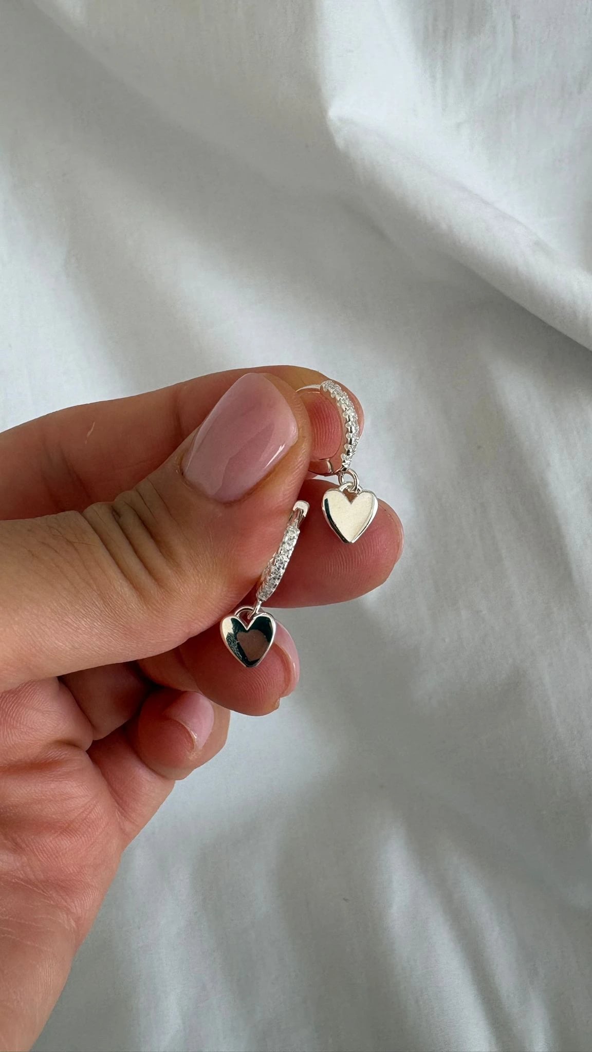 Aros Huggies con corazón