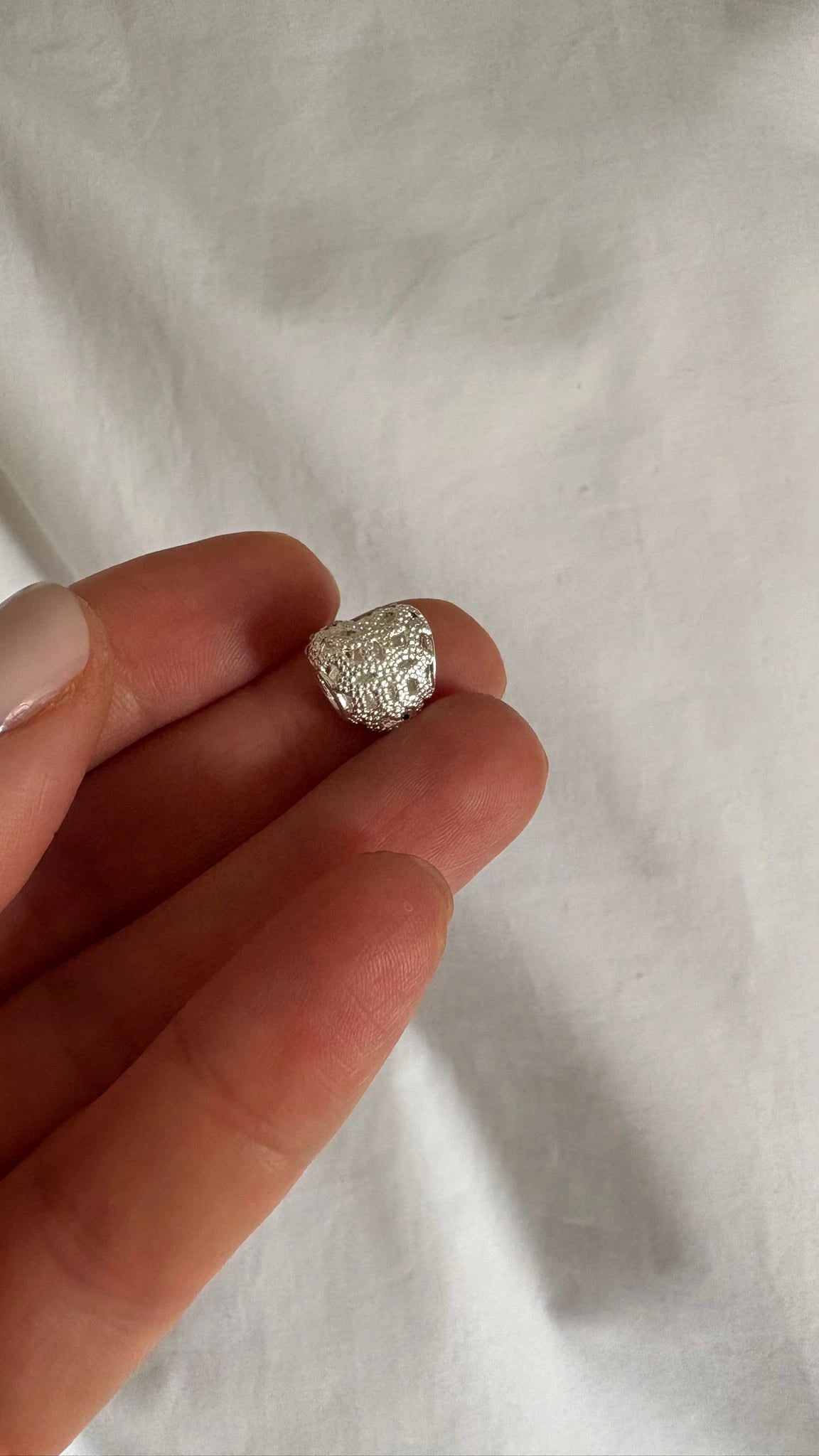 Dije Charm Corazón Brillitos