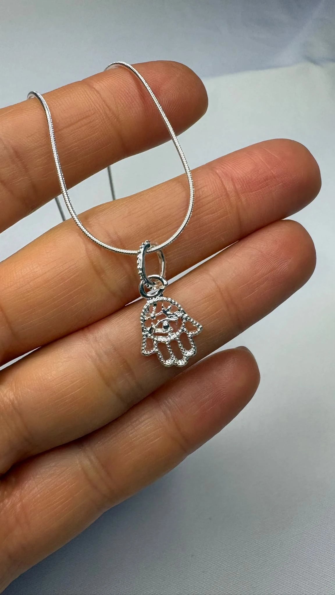 Conjunto Cadena + Dije Manito de Fátima